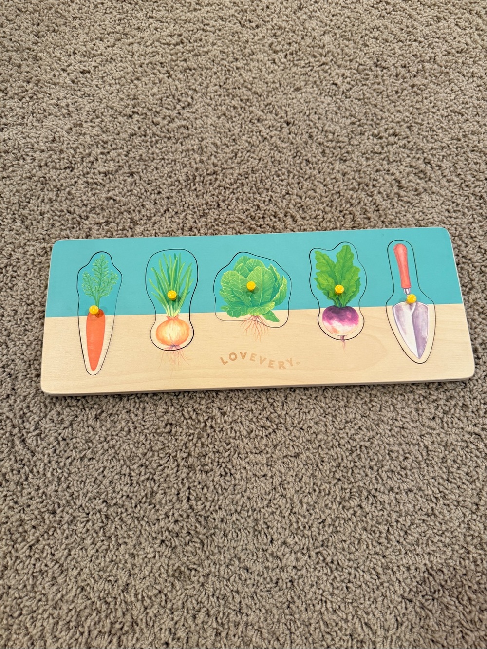 Lovevery Community Garden Wooden Puzzle - New in Box!